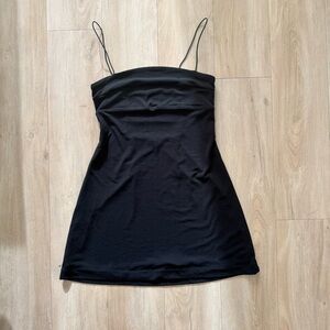 Black mini dress